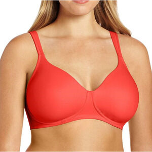 Leading Lady Brigitte Orange Molded Padded Seamless Wire Free Bra Size 52C